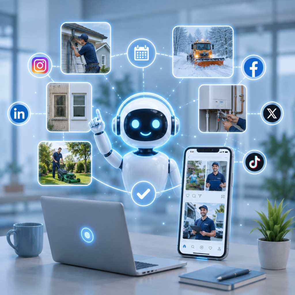 ai4services social media content